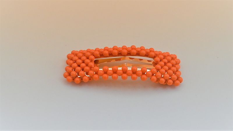 Hårspenne Perle Orange