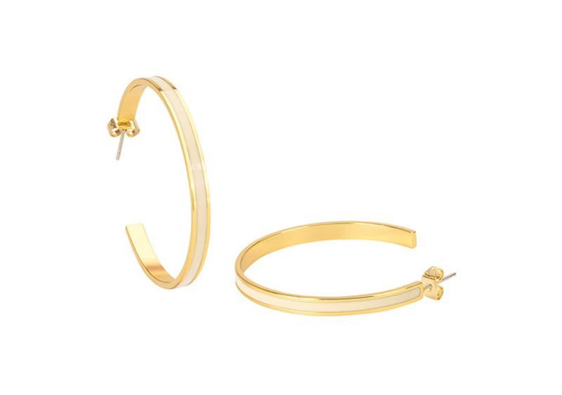 Bangle øreringer white sand