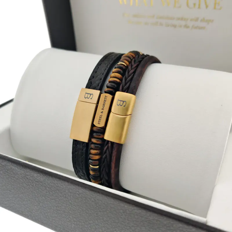 Perfect Fit armbånd - PEACAN GOLD STACK